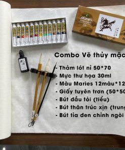 Combo Dụng cụ vẽ Thủy mặc Thư hoạ chất lượng, đầy đủ