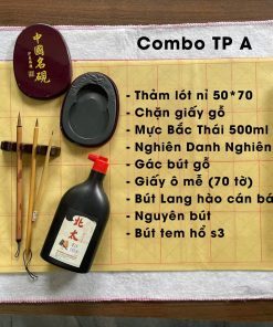 Combo Dụng cụ Thư pháp A - Bộ Dụng cụ chất lượng