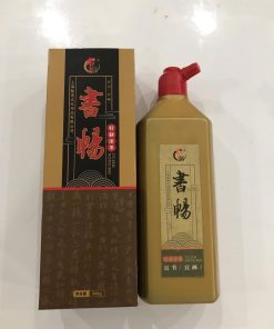Mực tàu viết Thư pháp vỏ vàng 500ml pha sẵn
