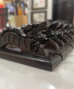 Gác bút thư pháp hình rồng chất liệu gỗ tự nhiên