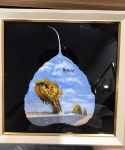 Tranh tổng hợp (Cầu Rồng): Tranh Cầu Rồng trên lá bồ đề