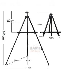 Giá Vẽ Tranh Gấp Gọn Bằng Sắt 3 chân, Giá Kệ Để Tranh Di Động