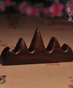 Gác bút thư pháp trơn chất liệu gỗ tự nhiên