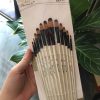 Bộ cọ vẽ tranh 12 cây đầu vuông / đầu oval/ đầu nhọn/ đầu vát xéo