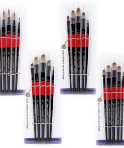 Bộ cọ vẽ tranh lông mềm Keep Smilling đa dạng đầu cọ