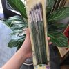Bộ 6 cọ vẽ cán xanh lông chồn cao cấp dùng cho acrylic, sơn dầu