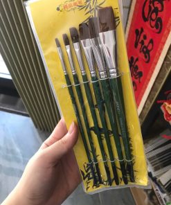 Cọ lông mềm Maries đầu vuông cao cấp vẽ màu acrylic, wat