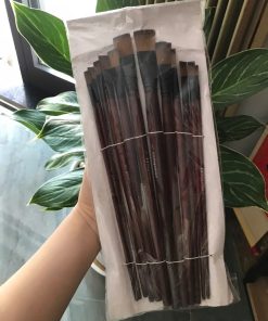 Bộ cọ vẽ tranh đầu dẹt vuông 12 cây flat brush lông mềm